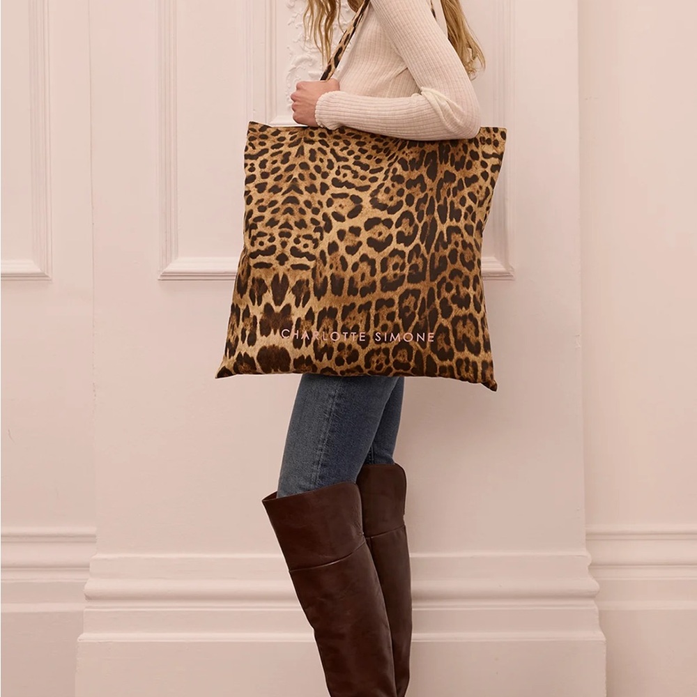 Charlotte Simone Leopard Print Tote